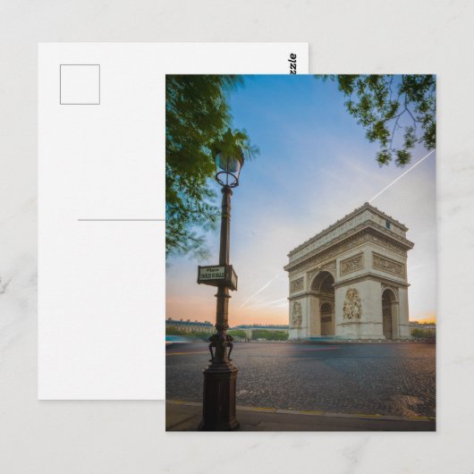 Arc de Triomphe | Paris, Frankreich Postkarte (Vorne/Hinten)
