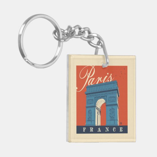 Arc de Triomphe | Paris, Frankreich Schlüsselanhänger (Vorderseite links)