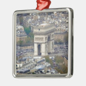 Arc de Triomphe Paris Frankreich Silbernes Ornament (Links)