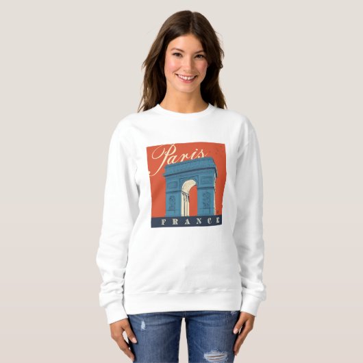 Arc de Triomphe | Paris, Frankreich Sweatshirt (Vorne ganz)