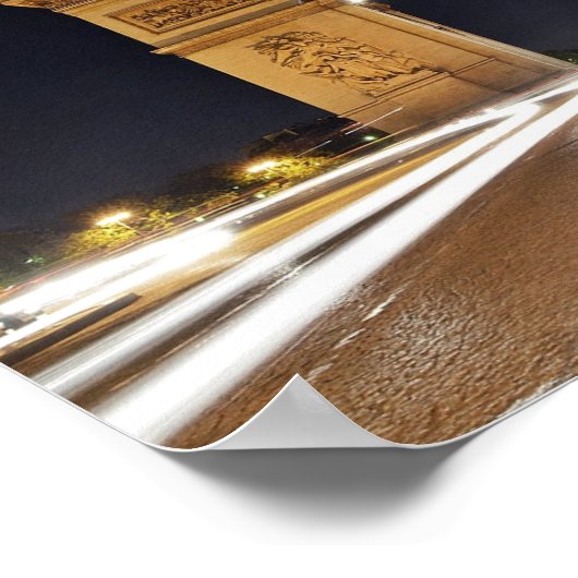 Arc De Triomphe, Paris Poster (Ecke)