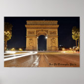 Arc De Triomphe, Paris Poster (Vorne)