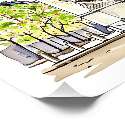 Arc de Triomphe (Paris) Poster (Ecke)