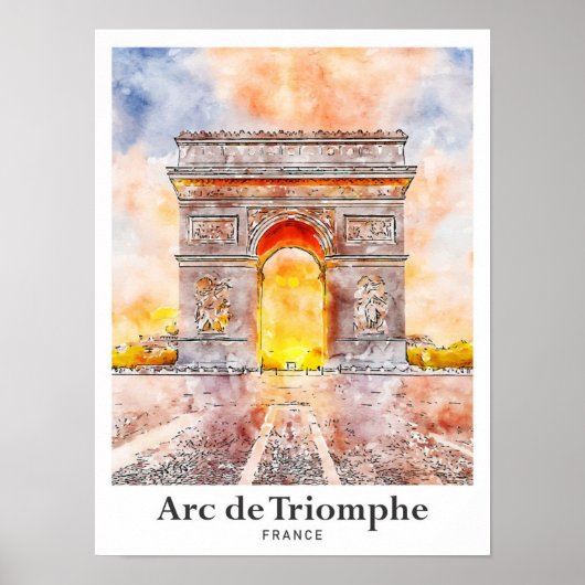 Arc de Triomphe Paris Poster (Vorne)