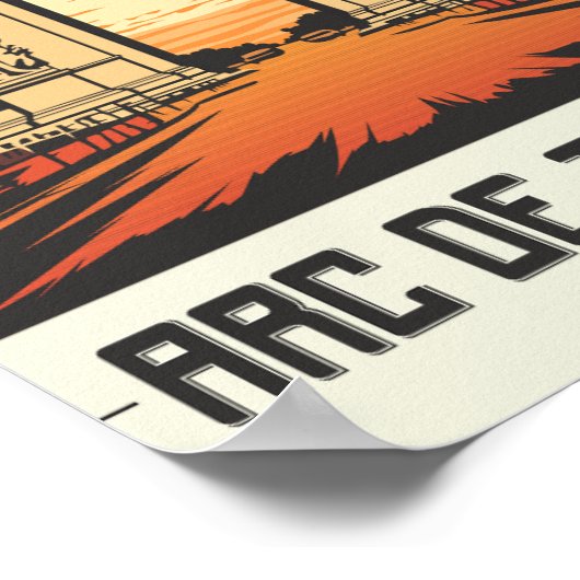 Arc de Triomphe Paris Poster (Ecke)