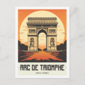 Arc de Triomphe Paris Postkarte (Vorderseite)