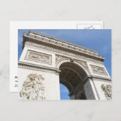 Arc de Triomphe Paris Postkarte (Vorne/Hinten)