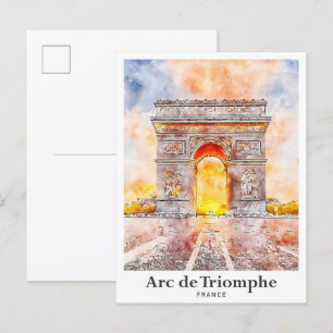 Arc de Triomphe Paris Postkarte