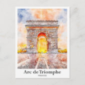 Arc de Triomphe Paris Postkarte (Vorderseite)