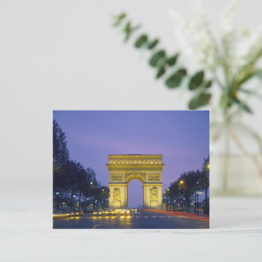 Arc de Triomphe, Paris, Postkarte (Stehend Vorderseite)