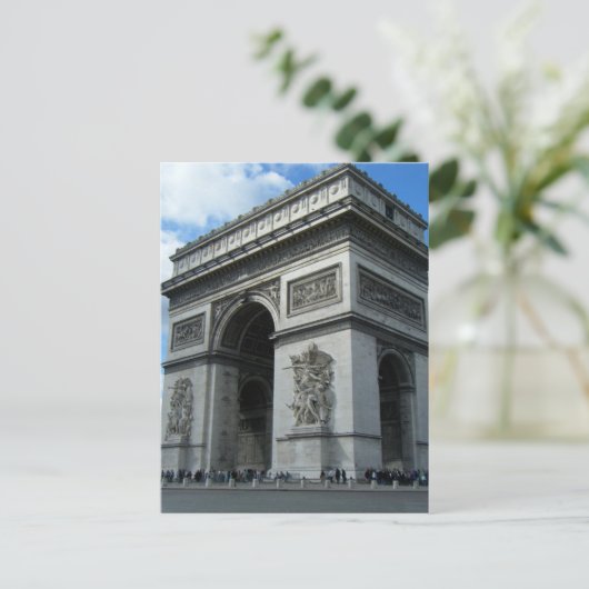 Arc de Triomphe Paris Postkarte (Stehend Vorderseite)