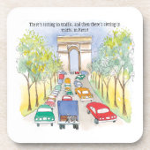 Arc de Triomphe Paris Wasserfarbener Traum Getränkeuntersetzer (Vorderseite)