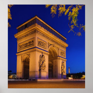 Arc de Triomphe Place de l'Toile Poster