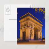 Arc de Triomphe Place de l'Toile Postkarte (Vorne/Hinten)