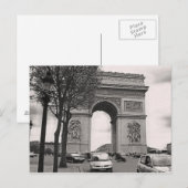 Arc de Triomphe Postkarte (Vorne/Hinten)