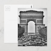 Arc de Triomphe Postkarte (Vorne/Hinten)