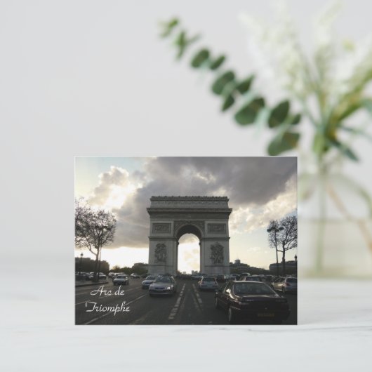 Arc de Triomphe Postkarte (Stehend Vorderseite)
