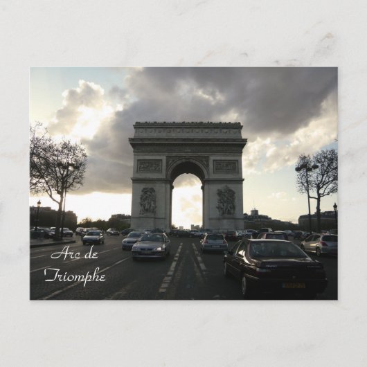 Arc de Triomphe Postkarte (Vorderseite)