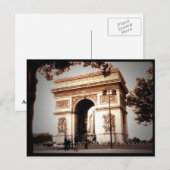 Arc de Triomphe Postkarte (Vorne/Hinten)