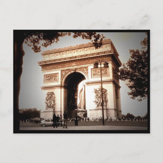 Arc de Triomphe Postkarte (Vorderseite)