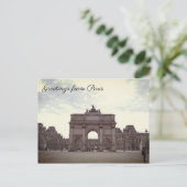 Arc de Triomphe Postkarte (Stehend Vorderseite)
