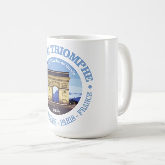 Arc de Triomphe (rd) Kaffeetasse (VorderseiteRechts)