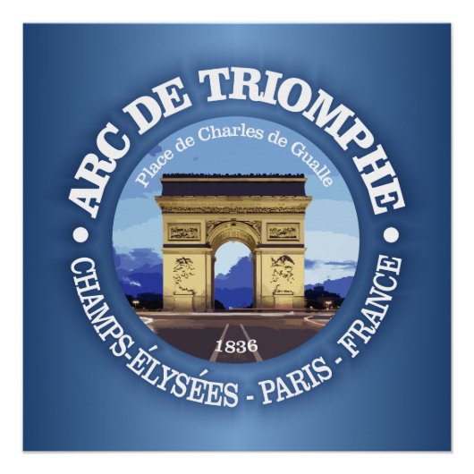 Arc de Triomphe (rd) Poster (Vorderseite)