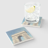 Arc de triomphe steinuntersetzer (Seitenansicht)