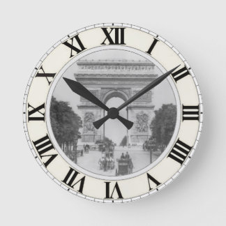 Arc de triomphe Wall Clock Runde Wanduhr