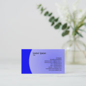 Arc Design - Blau Visitenkarte (Stehend Vorderseite)