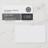 Arc Divided Band - Grauschattierungen Visitenkarte (Vorne/Hinten)