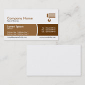 Arc Divided Band - SchokoladenShades Visitenkarte (Vorne/Hinten)