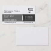 Arc Divided Band - Shades of Gray - Gold Visitenkarte (Vorne/Hinten)