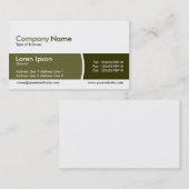 Arc Divided Band - Shades of Khaki Visitenkarte (Vorne/Hinten)