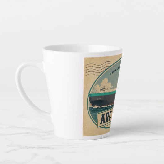ARC Ehren-Postkarten-Latte-Mug Milchtasse (Links)
