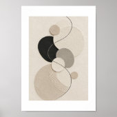 Arc Harmony | Minimal Abstract Plaster Art Print Poster (Vorne)