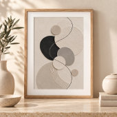 Arc Harmony | Minimal Abstract Plaster Art Print Poster