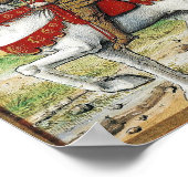 Arc-Joan auf Pferd Poster (Ecke)