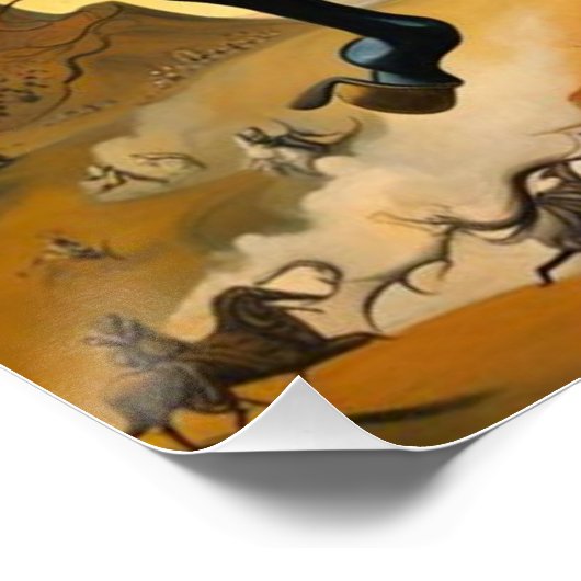 Arc-Joan auf Pferd Poster (Ecke)