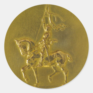 Arc-Joan Runder Aufkleber