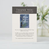 ARC Thank you Insert Card Author Review Request QR (Stehend Vorderseite)