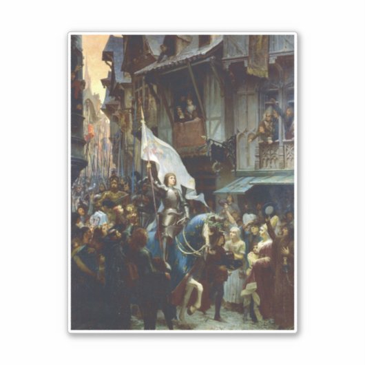 Arc tritt in Orléans ein Aufkleber (Vorderseite)