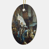 Arc tritt in Orléans ein Keramik Ornament (Links)