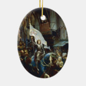 Arc tritt in Orléans ein Keramik Ornament (Hinten)