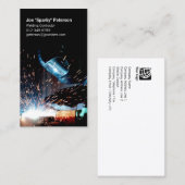 Arc Welder Welding Torch Sparks Visitenkarte (Vorne/Hinten)