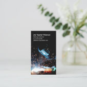 Arc Welder Welding Torch Sparks Visitenkarte (Stehend Vorderseite)
