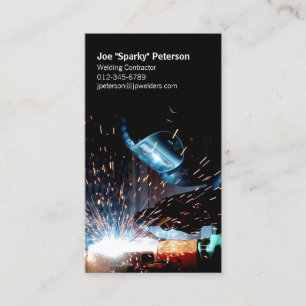 Arc Welder Welding Torch Sparks Visitenkarte