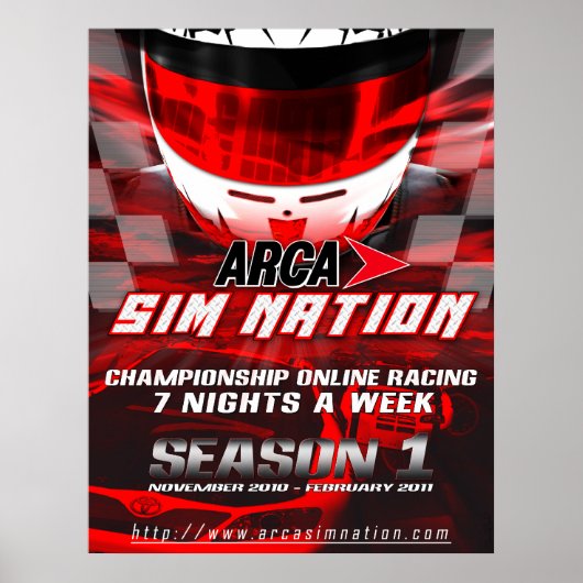 Arca Sim Nation Saison 1 Poster (Vorne)