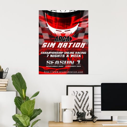 Arca Sim Nation Saison 1 Poster (Heimbüro)