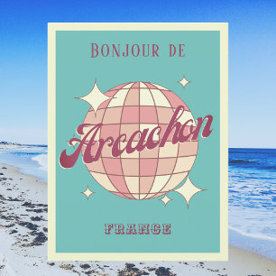Arcachon Frankreich Ferienretro Postcard Postkarte